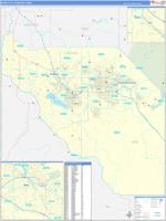 Boise City Metro Area Wall Map Zip Code